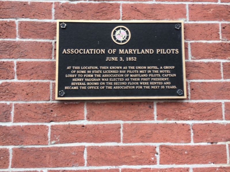 Association of Maryland Pilots Marker. Click for full size. Association of Maryland Pilots Marker image. Click for full size.