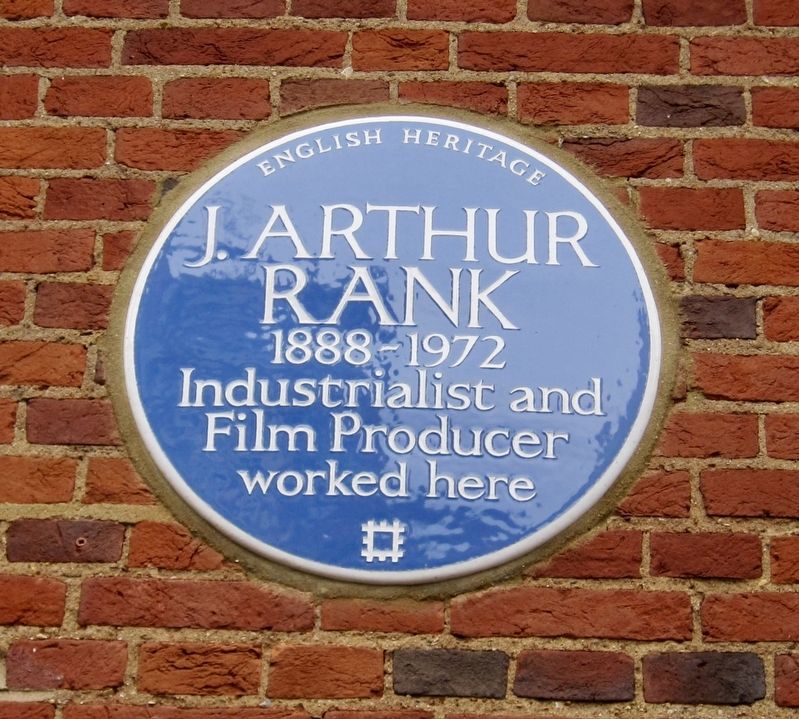 J. Arthur Rank Marker. Click for full size. J. Arthur Rank Marker image. Click for full size.