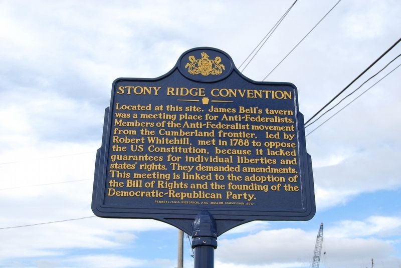 Stony Ridge Convention Marker image. Click for full size.