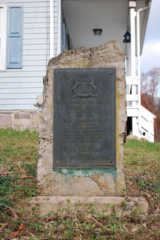John Bannister Gibson Marker. Click for full size. John Bannister Gibson Marker image. Click for full size.