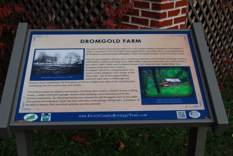 Dromgold Farm Marker. Click for full size. Dromgold Farm Marker image. Click for full size.