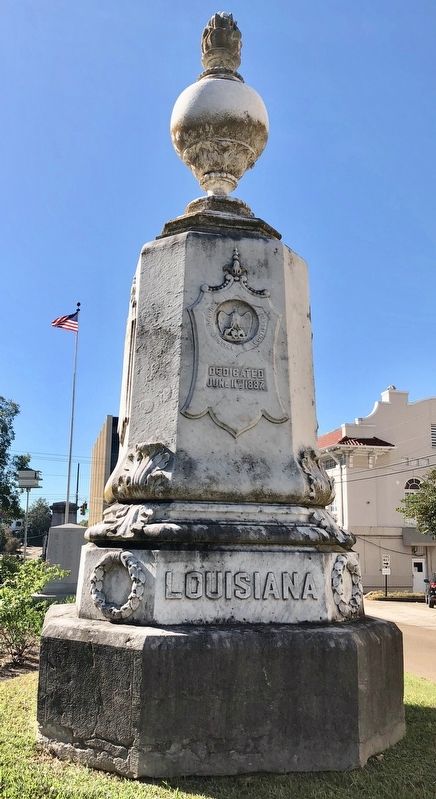 Louisiana Civil War Monument (north side). image. Click for full size.
