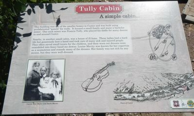 Tully Cabin Marker image. Click for full size.