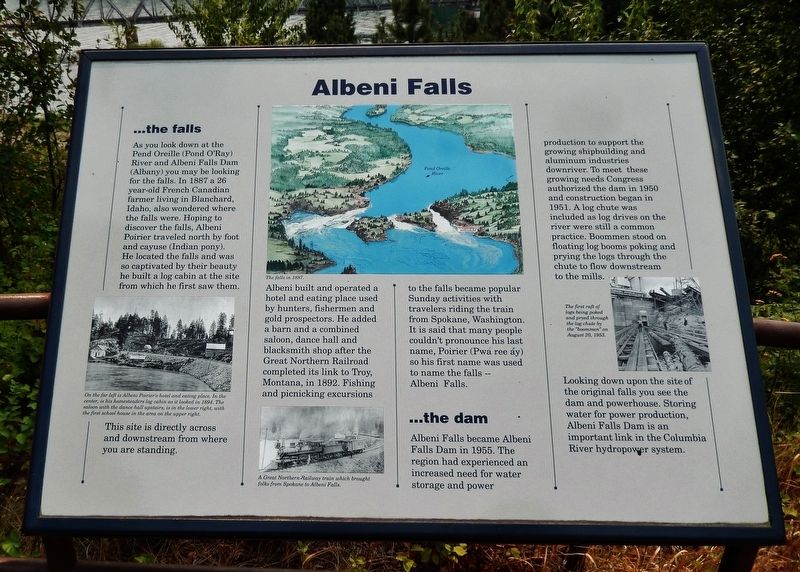 Albeni Falls Marker image. Click for full size.