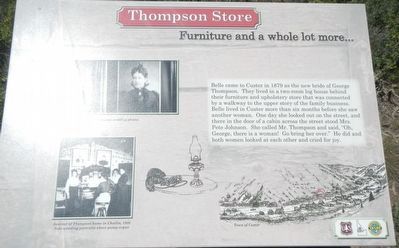 Thompson Store (site) Marker image. Click for full size.