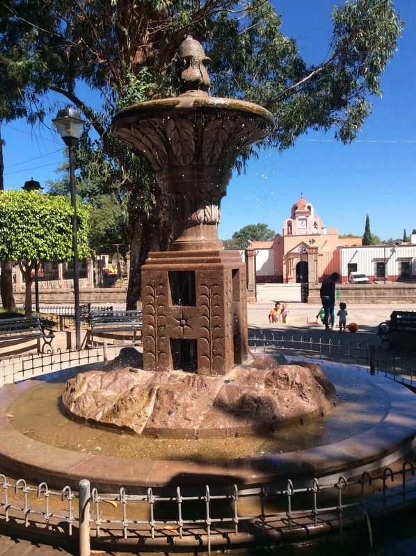 A fountain made from local stone just east of the marker. Click for full size. A fountain made from local stone just east of the marker image. Click for full size.