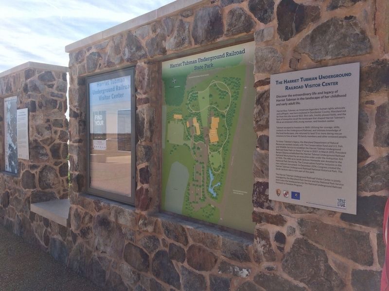 The Harriet Tubman Underground Railroad Visitor Center Marker image. Click for full size.