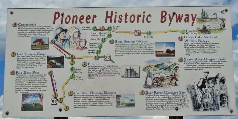 Pioneer Historic Byway Marker. Click for full size. Pioneer Historic Byway Marker image. Click for full size.