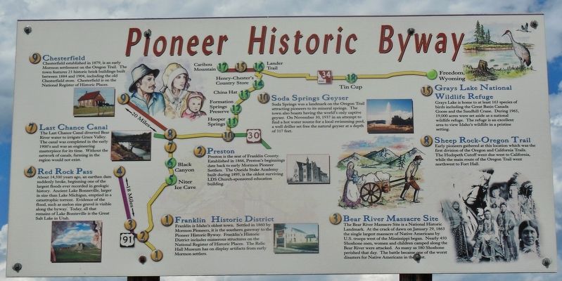 Pioneer Historic Byway Marker image. Click for full size.