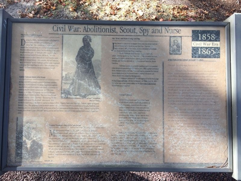 Civil War: Abolitionist, Scout, Spy and Nurse Marker. Click for full size. Civil War: Abolitionist, Scout, Spy and Nurse Marker image. Click for full size.