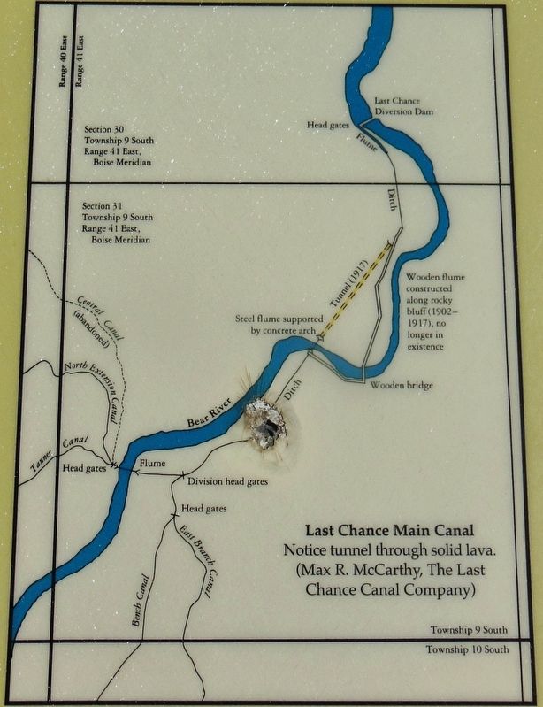 Marker Detail: Last Chance Main Canal image. Click for full size.