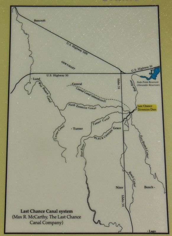 Marker Detail: Last Chance Canal System image. Click for full size.