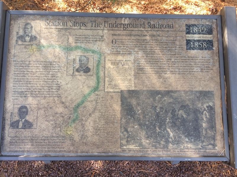 Station Stops: The Underground Railroad Marker. Click for full size. Station Stops: The Underground Railroad Marker image. Click for full size.