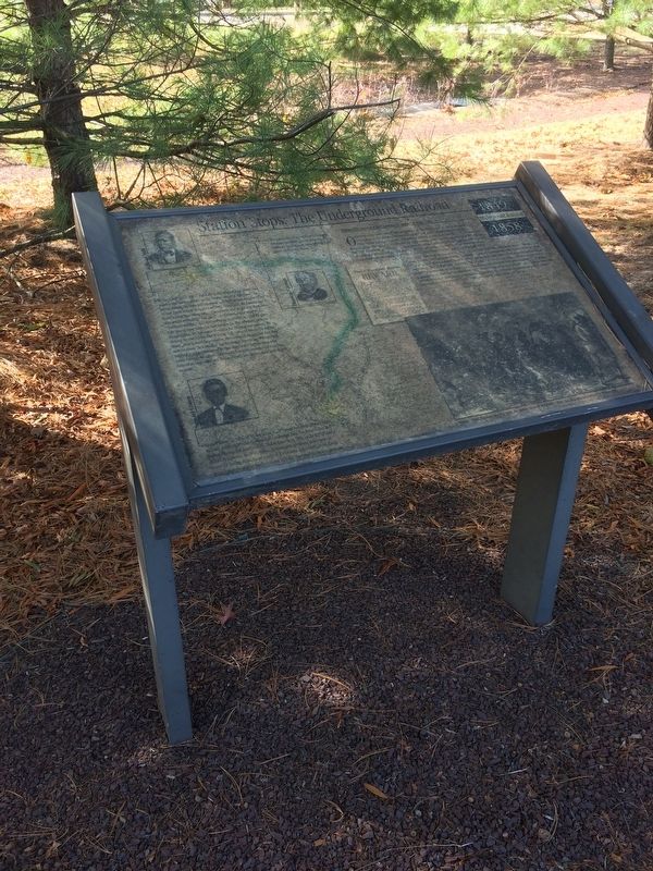 Station Stops: The Underground Railroad Marker. Click for full size. Station Stops: The Underground Railroad Marker image. Click for full size.