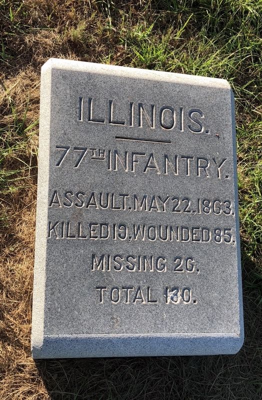 Illinois 77th Infantry Marker. Click for full size. Illinois 77th Infantry Marker image. Click for full size.