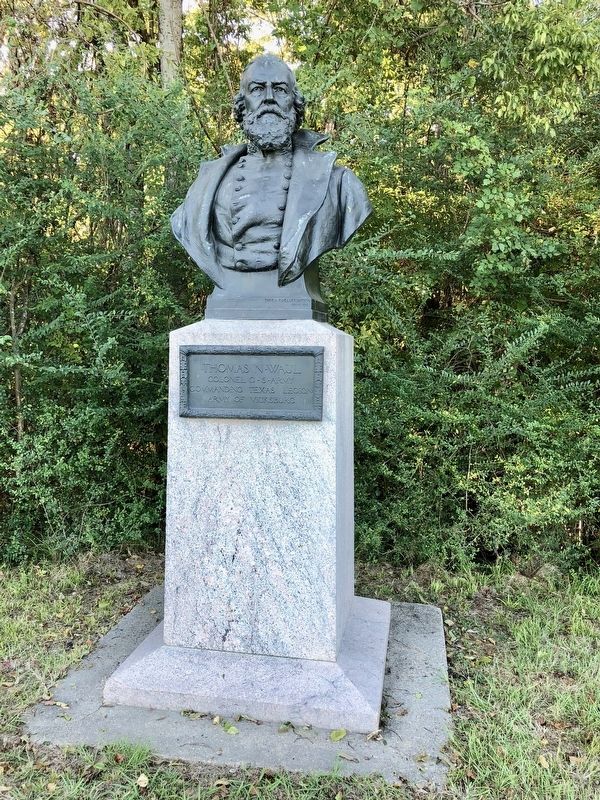 Nearby bust of Thomas N. Waul.. Click for full size. Nearby bust of Thomas N. Waul. image. Click for full size.