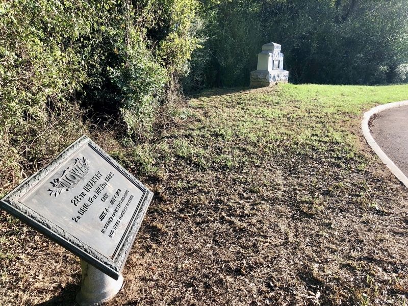 View of marker looking south.. Click for full size. View of marker looking south. image. Click for full size.