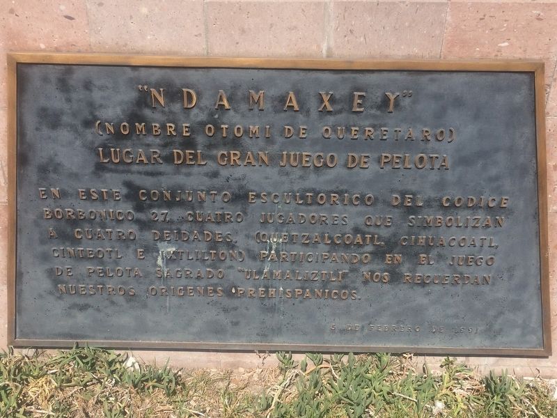 Ndamaxey, the Great Ball Game Marker image. Click for full size.
