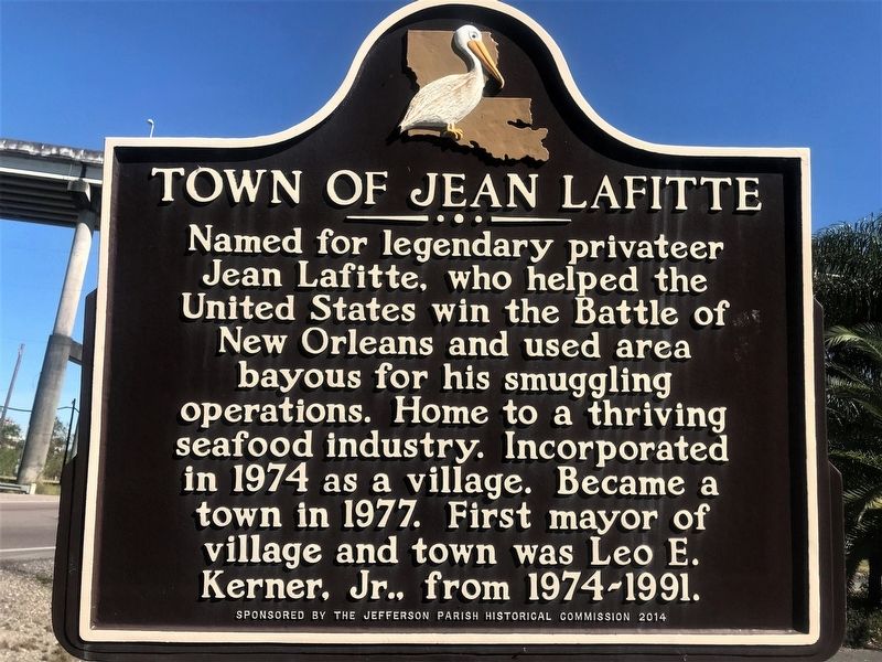Town of Jean Lafitte Marker image. Click for full size.