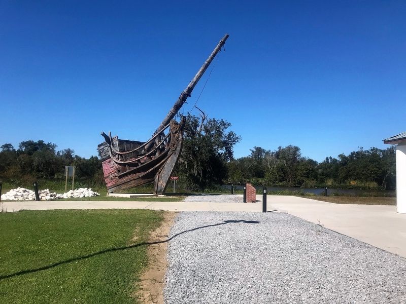 Old ship hull located across street. Click for full size. Old ship hull located across street image. Click for full size.