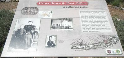 Cross Store & Post Office (site) Marker image. Click for full size.