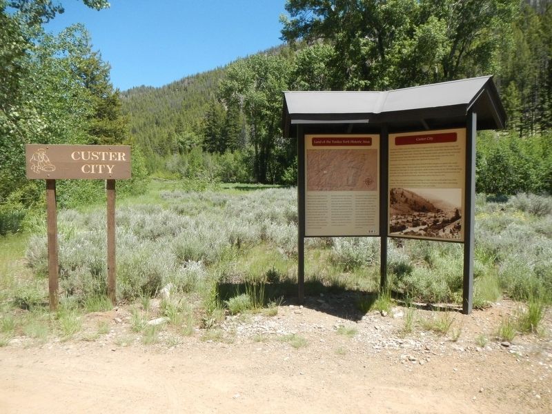 Custer City Marker image. Click for full size.