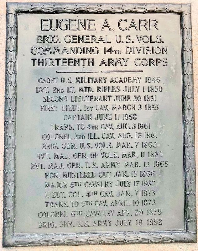 Eugene A. Carr Marker. Click for full size. Eugene A. Carr Marker image. Click for full size.