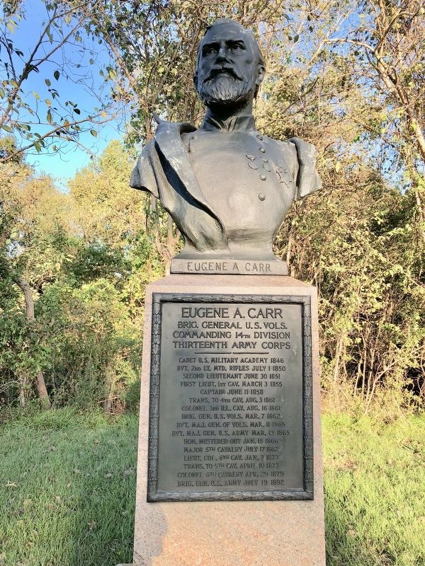 Eugene A. Carr bronze.. Click for full size. Eugene A. Carr bronze. image. Click for full size.