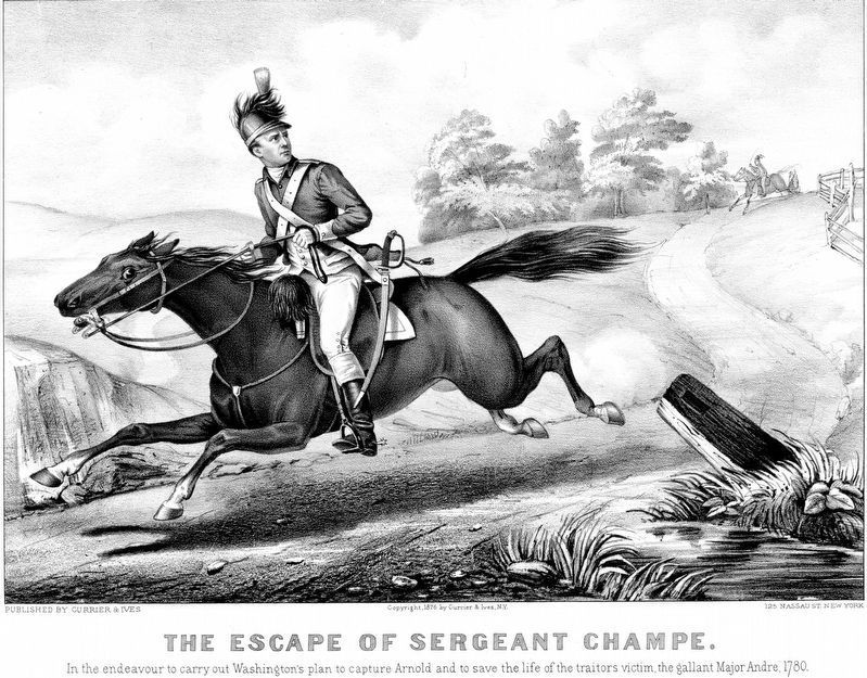 The Escape of Sergeant Champe. image. Click for full size.