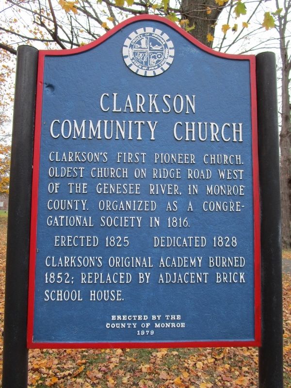 Clarkson Community Church Marker. Click for full size. Clarkson Community Church Marker image. Click for full size.