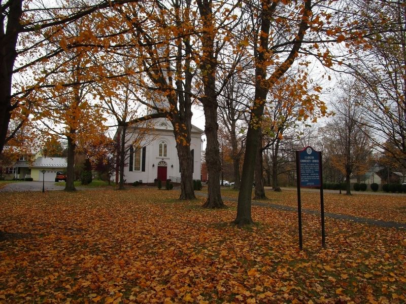 Clarkson Community Church and Marker image. Click for full size.