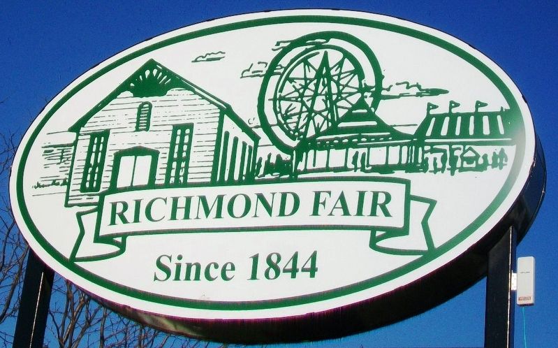 Richmond Fairgrounds Sign image. Click for full size.