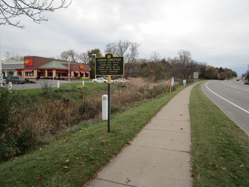 Hannan Homestead Marker. Click for full size. Hannan Homestead Marker image. Click for full size.