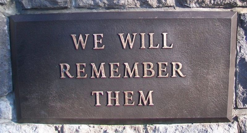 War Memorial Marker. Click for full size. War Memorial Marker image. Click for full size.