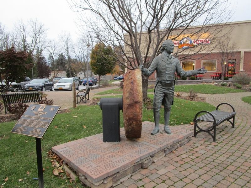 Daniel Penfield Marker & Statue. Click for full size. Daniel Penfield Marker & Statue image. Click for full size.