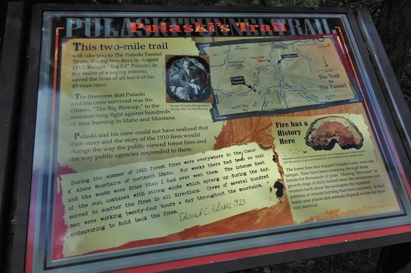 Pulaski's Trail Marker. Click for full size. Pulaski's Trail Marker image. Click for full size.