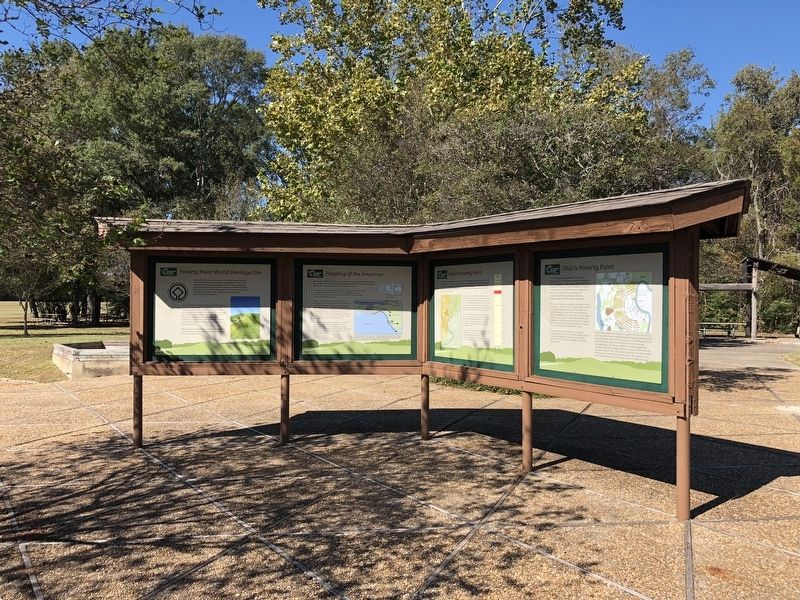 Peopling of the Americas Marker - second from left. image. Click for full size.