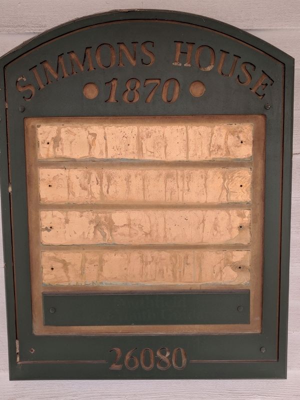 Simmons House. Click for full size. Simmons House image. Click for full size.