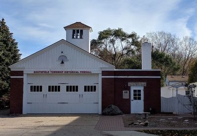 Southfield Township Volunteer Fire Department and Marker. Click for full size. Southfield Township Volunteer Fire Department and Marker image. Click for full size.