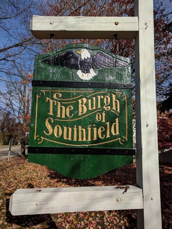 The Burgh of Southfield Sign image. Click for full size.