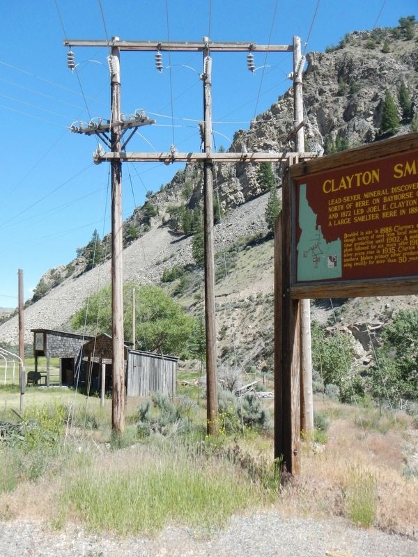 Clayton Smelter Marker. Click for full size. Clayton Smelter Marker image. Click for full size.