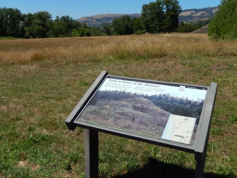 Trails at Heart of the Monster Marker (<i>wide view</i>). Click for full size. Trails at Heart of the Monster Marker (<i>wide view</i>) image. Click for full size.