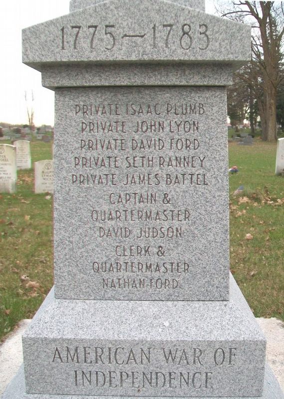 Veterans of the American War of Independence Marker. Click for full size. Veterans of the American War of Independence Marker image. Click for full size.