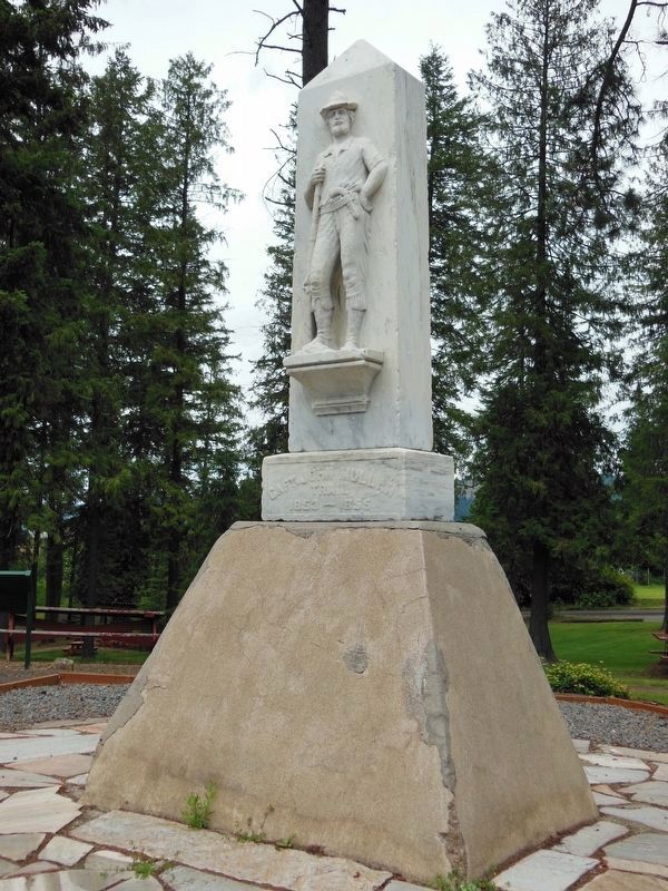 John Mullan Statue (<i>a few steps from marker</i>) image. Click for full size.