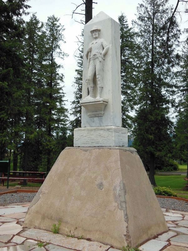 John Mullan Trail Memorial (<i>a few steps from this marker</i>). Click for full size. John Mullan Trail Memorial (<i>a few steps from this marker</i>) image. Click for full size.