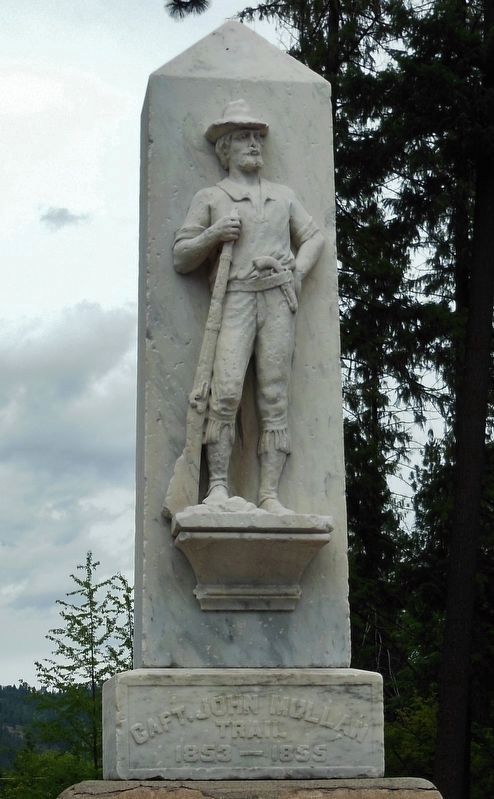 John Mullan Trail Memorial (<i>detail</i>). Click for full size. John Mullan Trail Memorial (<i>detail</i>) image. Click for full size.