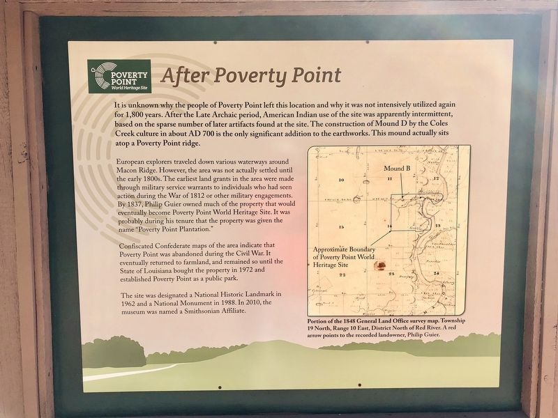 After Poverty Point Marker image. Click for full size.