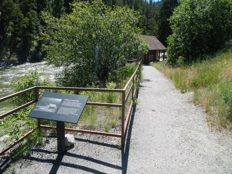 Sunbeam Bathhouse and Marker. Click for full size. Sunbeam Bathhouse and Marker image. Click for full size.
