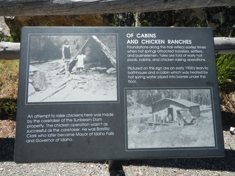 Of Cabins and Chicken Ranches Marker image. Click for full size.