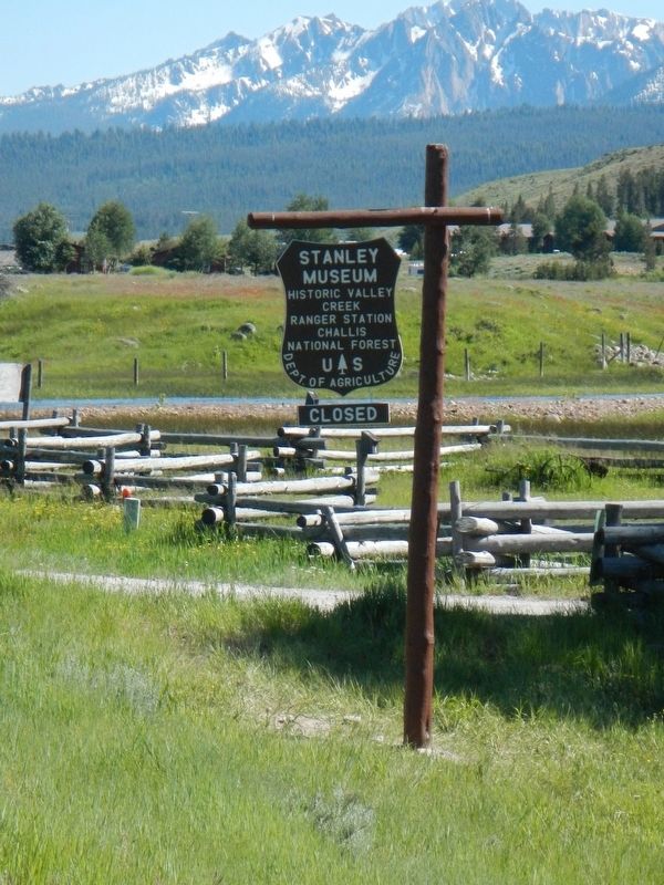 Stanley Ranger Station Marker. Click for full size. Stanley Ranger Station Marker image. Click for full size.